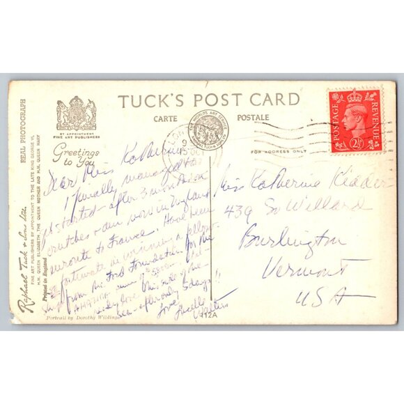 Vintage Tucks Postcards Of King Edward VIII & Royal Portrait Set of 5 #1624 - Picture 10 of 10